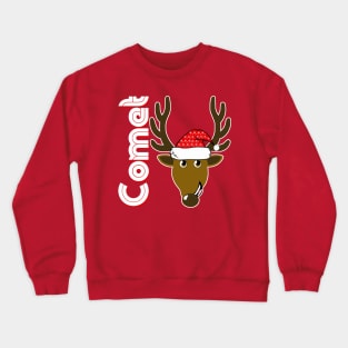 Comet, Family Christmas Santa Anime 8+ Reindeer Tshirts Crewneck Sweatshirt